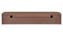 Round Off Floating Console Table Walnut