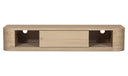 Round Off Floating Console Table Natural