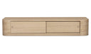 Round Off Floating Console Table Natural
