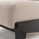 Tucker - Mid-Century Modern Light Grey Fabric + Black Walnut Accent Chair