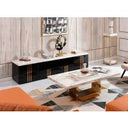 Kingsley Modern Marble & Rosegold Coffee Table