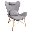 Britt Modern Grey Fabric Accent Chair