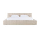 Tyree - Modern Tufted Grey Fabric Bed