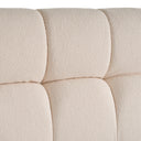 Tyree - Modern Tufted Off-White Fabric Bed