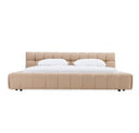 Tyree - Modern Tufted Grey Fabric Bed