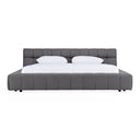 Tyree - Modern Tufted Grey Fabric Bed