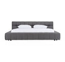 Tyree - Modern Tufted Sand Fabric Bed