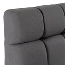 Tyree - Modern Tufted Grey Fabric Bed