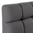 tyree - modern tufted grey fabric bed