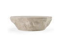Denny - Modern Beige Concrete Oval Coffee Table