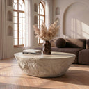 Tyrel - Modern Beige Concrete Coffee Table