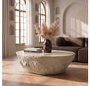 Tyrel - Modern Beige Concrete Coffee Table