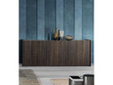 Splendor - Grey High Gloss Slatted Buffet