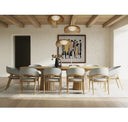 Truman - Mid-Century Modern Grey + Natural Oak Bar Chair (Set of 2)