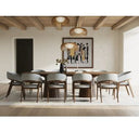 Truman - Mid-Century Modern Grey + Walnut Bar Chair (Set of 2)