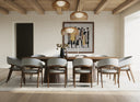 Truman - Mid-Century Modern Walnut Extendable Dining Table + 10 Chairs Set
