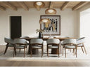 Truman - Mid-Century Modern Walnut Extendable Dining Table + 10 Chairs Set