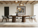 Truman - Mid-Century Modern Walnut Extendable Dining Table + 6 Chairs Set