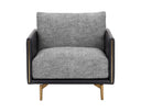 Nash Zebra / Coal Black Armchair Ashi by Matho Sun, view 2