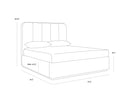 Queen Eclipse White Bed Jamille by Matho Sun, view 6