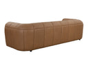 Lucia Cognac Leather Sofa Cyril by Matho Sun, view 3