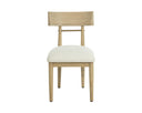 Light Oak Geralt Linen Dining Chairs set of 2 Florian by Matho Sun, view 2
