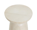 Travertine Look Cream End Table Hali by Matho Sun, view 3