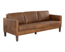 Cognac Leather Sofa Karmelo by Matho Sun