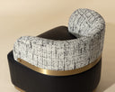 Bravo Black / Halton Birch Lounge Chair Brinda Swivel by Matho Sun, view 7