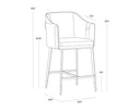 Napa Beige / Napa Tan Counter Stool Carter by Matho Sun, view 7