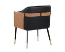 Napa Black / Napa Cognac Dining Armchair Carter by Matho Sun, view 4