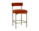 Antique Brass Danny Rust Counter Stool Seneca by Matho Sun