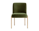 Antique Brass Forest Green Dining Chair Richie by Matho Sun, view 2