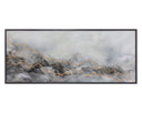 72" X 30" Black Frame Landscape Mystic Mountain by Matho Sun