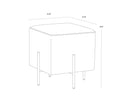 Black Dorset Platinum Ottoman Heston by Matho Sun, view 6