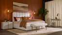 King Eclipse White Bed Jamille by Matho Sun, view 5