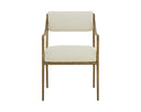 Geralt Linen Dining Armchair Leticia by Matho Sun, view 2