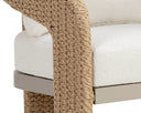 Natural Louis Cream Dining Armchair Pylos by Matho Sun, view 6