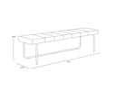 Chacha Cream Bench Casimir by Matho Sun, view 7