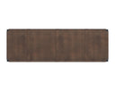 Vintage Cognac Leather Bench Elon by Matho Sun, view 3