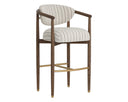 Antique Brown Gifford Script Barstool Sigrid by Matho Sun