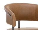 Gunmetal Milliken Cognac Barstool Marris by Matho Sun, view 7