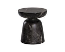 Marble Look Black End Table Lucida by Matho Sun