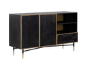 Brass Dark Brown Sideboard Markwood by Matho Sun, view 2