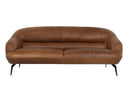 Cognac Leather Sofa Armani by Matho Sun, view 2
