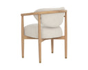 Light Oak Monument Oatmeal Dining Armchair Sigrid by Matho Sun, view 4
