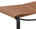 Tan Leather Stool Riz by Matho Sun, view 5