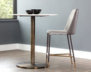 Gunmetal Flint Grey / Napa Taupe Counter Stool Klaus by Matho Sun, view 4