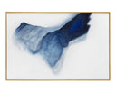 60" X 40" Gold Floater Frame Abstract Cool Embrace by Matho Sun
