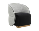 Abbington Black / Vera White Pepper Lounge Chair Fatina by Matho Sun
